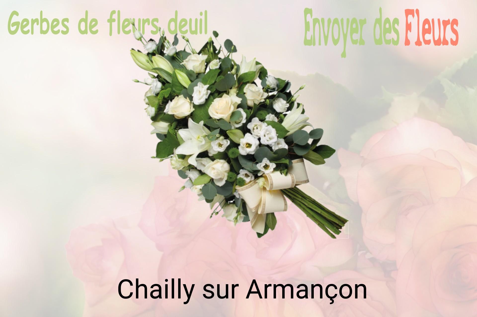 Gerbe de fleurs de deuil livrée à Chailly-sur-Armançon